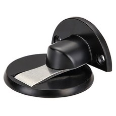 便利巧思 免鑽孔磁吸門擋 黑色, 1個