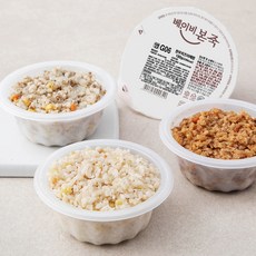 베이비본죽 유아식 영양밥 13개월이상 한우치즈야채밥 180g + 닭모듬버섯잡채밥 180g + 돈안심짜장밥 180g + 영양약밥 180g B세트, 720g, 1세트