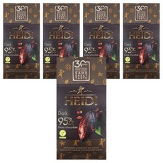HEIDI 赫蒂 95%黑巧克力 濃郁香醇, 50g, 5盒