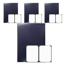 WOOJIN Fokrio26 獎狀夾, 4個, 海軍藍色