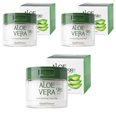 메디플라워 알로에 베라 프레쉬 수딩 토너패드 180ml, 60개입, 3개