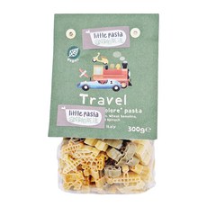 little pasta 小小帕斯達 交通工具造型義大利麵, 適合1歲以上嬰幼兒, 100% 義大利杜蘭小麥, 300g, 1包