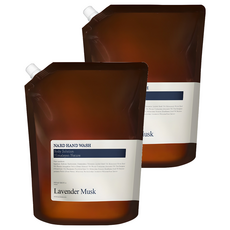 NARD 保濕植萃洗手液補充包 薰衣草麝香, 1L, 2包