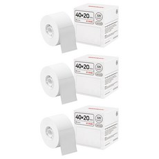 님봇 라벨프린터 전용 B시리즈 라벨지 40 x 20 mm, 320칸, 3개