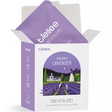 티엘리 유기농 라벤더 차 티백, 1.2g, 1개, 10개입