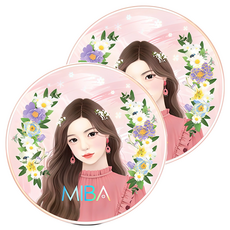 미바 왕쿠션 파운데이션 시즌2 25g, 21호 화사한 피부, 2개