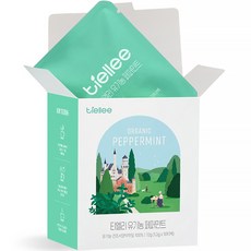 티엘리 유기농 페퍼민트 차, 1.2g, 1개, 10개입