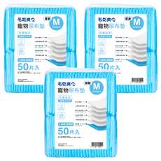 毛乾爽 寵物尿布墊 厚款 1.5公斤 M, 45 x 60cm, 50片, 3包