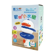 小牛津 BiuBiu歡樂小水槍 按壓噴水 4-6M射程, QQ鴨, 1個