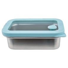 MiyAco 米雅可 輕&漾 316不鏽鋼玻璃蓋保鮮盒 耐酸鹼 可烤箱加熱, 1個, 1個