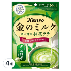 Kanro 甘樂 Kinnomilky 抹茶拿鐵糖, 61g, 4個