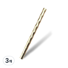 미니띠네 미니제이드 대나무 타입 금속 펜, 골드, 3개