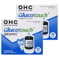 오상헬스케어 OHC 글루코터치 혈당측정지, 50개입, 2개