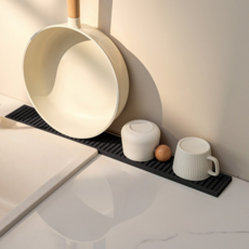 SUNUSE 家居廚房矽膠墊, 1個, 黑色