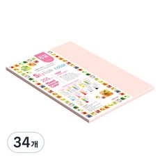 종이문화 스타일리쉬 두꺼운 혼합색지 07 SN Pink Tone 205g, 34개, 8절