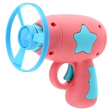 YOGiSSO 貓咪玩具飛盤槍組, 飛盤槍 粉色 + 螺旋槳 藍色, 1組