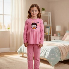 흔한남매 여아용 핫핑 9부 수면 잠옷 상하세트