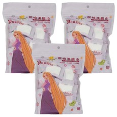 收納王妃 迪士尼壓縮洗臉巾 200 x 200mm 花花樂佩 30個, 3包, 1組