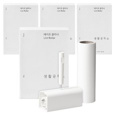 Saengong 生活工作所 除塵滾筒 本體 1入 + 收納盒 1入 + 補充包 1入, 4套