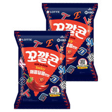 꼬깔콘 매콤달콤한맛, 134g, 2개
