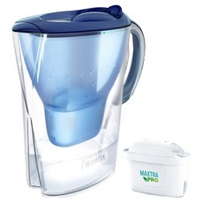 BRITA 濾水壺 Marella 涼感藍 2.4L 1個 自行安裝, 藍色