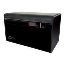 Qlife 質森活 台灣製造 Ag + 銀離子抗菌超音波清洗機 QL165, 黑色, 1個