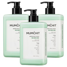 멈칫 멜팅 바디로션 페일그린 허브향, 400ml, 3개