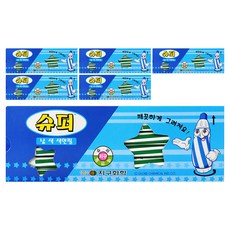 지구화학 슈퍼색연필 낱색 초록 12p, 6개, 1색