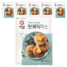 백설 핫케익믹스, 1kg, 6개