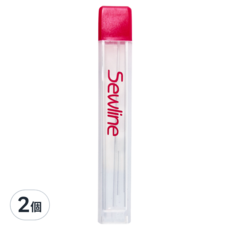 Sewline 蝴蝶牌 Soline 布料書寫專用自動鉛筆筆芯 白色, 2個