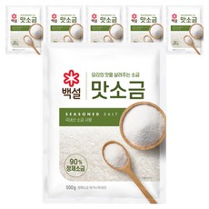 CJ 백설 맛소금, 500g, 6개