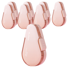 NUSIGN 迷你滑動修正帶 NS161, 粉色, 8個