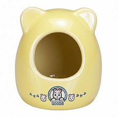 MARUKAN 鼠鼠陶瓷小別墅 S, 黃色, 1入