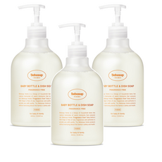 Bebesup Home 嬰兒奶瓶和洗碗精 無味, 620ml, 3個