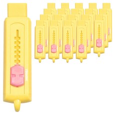 泡沫滑動橡皮擦, 黃色, 20個