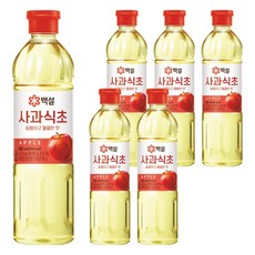 백설 사과식초, 500ml, 6개