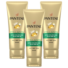 팬틴 콜라겐 엑스트라 볼륨 케어 헤어 트리트먼트, 220ml, 3개