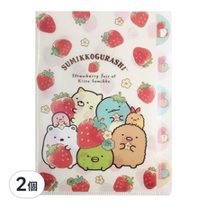 Sumikkogurashi 角落生物 五層A4資料夾, 款式隨機, 2個