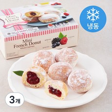 미니 프렌치 도넛 믹스드베리 (냉동), 25g, 8개입, 3개