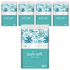 blondy 純淨柔軟天然紙漿3層捲筒衛生紙, 5個, 30m, 30入