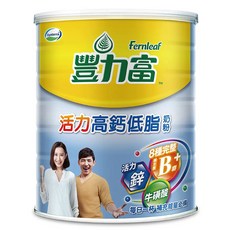 豐力富活力高鈣低脂奶粉 含Bbi益生菌 3倍膳食纖維 促進消化, 1.5kg, 1罐