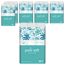 blondy 純淨柔軟天然紙漿3層捲筒衛生紙, 6個, 30m, 30入