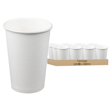 Tamsaa 純白紙杯 380ml, 100個, 10組