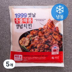 1999 옛날 숯불매콤 양념치킨 (냉동), 405g, 5개