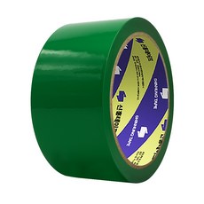 신흥테이프 칼라 박스테이프 초록 50m, 6개