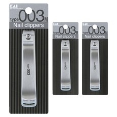 KAI 貝印 不鏽鋼指甲剪 中, 單一顏色, 3個