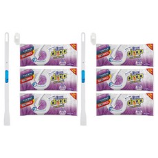 Easy drop 馬桶清潔刷握把 + 薰衣草補充刷頭 36p, 紫色薰衣草, 2套