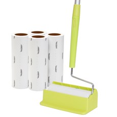 Feelgood 長柄除塵黏毛滾輪+補充包 4入, 1套