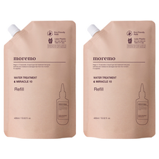 moremo 奇蹟10護髮素補充包, 2包, 400ml