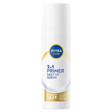 NIVEA 妮維雅 SUN 全護專業抗UV妝前防曬精華 妝前美肌防曬 SPF50+, 30ml, 1瓶